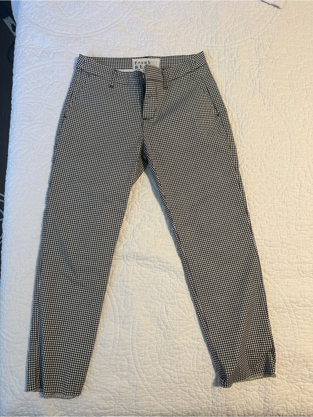 Frank & Eileen Black and White Check won Pants